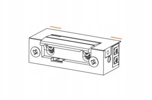 Commax Elektrozaczep Hartte XS00U low-current narrow with universal power supply 12-24V AC/DC 2