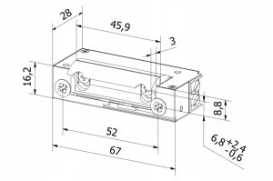Siemens Elektrozaczep Hartte XS00UP niski prąd wąski z pamięcią oraz uniwersalne zasilanie 12-24V AC/DC 4