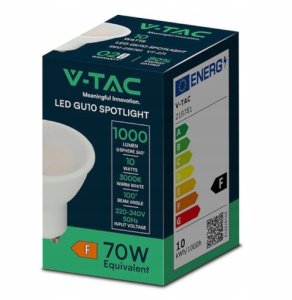 V-TAC Żarówka LED 10W GU10 4000K 1000lm 100st. Samsung 218791 6