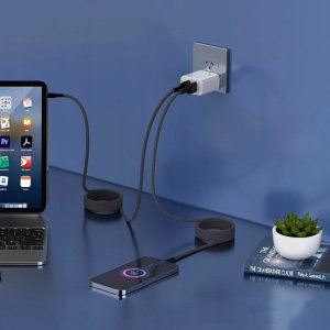 Kabel USB STATIK MagStack kabel USB-A - lightning 1m, z certyfikatem MFI, w nylonowym oplocie, zwijany (black) 4