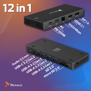 Stacja/replikator Triton REAGLE USB-C (RHUB93C) 3