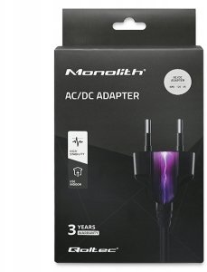 Qoltec Zasilacz desktopowy do laptopa 60W | 12V | 5A | 5.5*2.5 | +kabel zasilający 7