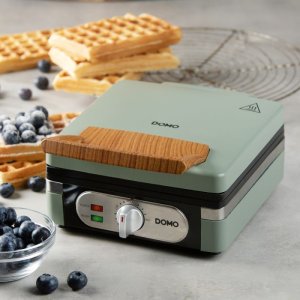 Gofrownica Domo Gofrownica 1400W, 2 duże gofry, regulacja temperatury 6