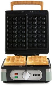 Gofrownica Domo Gofrownica 1400W, 2 duże gofry, regulacja temperatury 10
