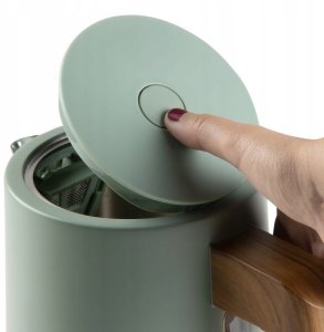 Czajnik Domo Elegancki czajnik 1.7L, 2200W, Matt Green, filtr 13