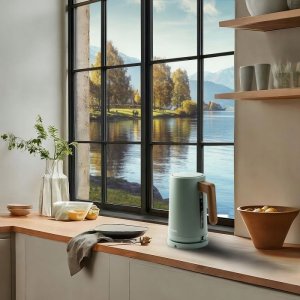 Czajnik Domo Elegancki czajnik 1.7L, 2200W, Matt Green, filtr 5