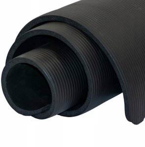 Enero Fit MATA FITNESS NBR antypоślizgowa 183x61x1.5CM CZARNA + POKROWIEC 3