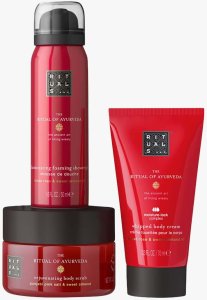 RITUALS_SET The Ritual of Ayurveda peeling do ciała 125gr + krem do ciała 70ml + pieniący żel pod prysznic 50ml 2