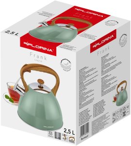 Florina Czajnik nierdzewny Frank 2,5 l, zielony 6