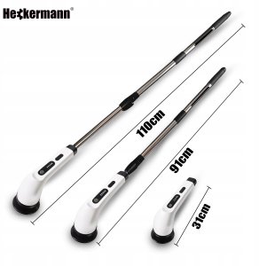 Mop elektryczny Heckermann Bezprzewodowa elektryczna szczotka obrotowa Mop teleskopowy 9w1 JY-8088 4