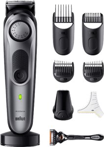 Braun Trymer do brody, trymer z narzędziami barberskimi i 3