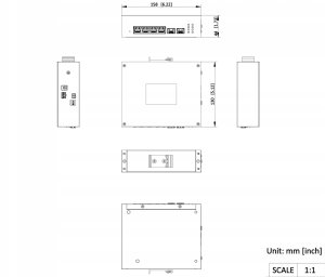 Switch Hikvision ZARZĄDZALNY SWITCH PRZEMYSŁOWY POE DS-3T1506HP-EI-UPS/NO POWER UNIT 4-PORTOWY SFP 5