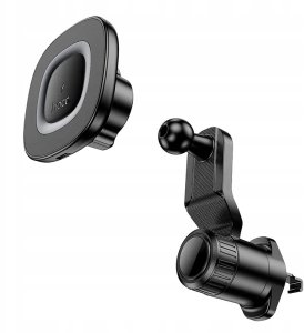 Hoco Uchwyt na telefon do samochodu indukcyjny 15W do kratki HW30 czarny 3