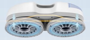 Robot do mycia okien HUTT S7 robot do czyszczenia okien z funkcją spryskiwania 5500Pa 80ml +ścierki 4