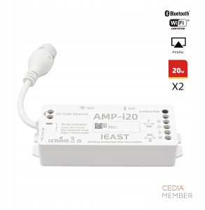 iEAST AMP-i20 - Bezprzewodowy wzmacniacz stereo multiroom do montażu ściennego 2
