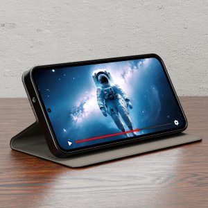 Etui Skórzane Zamykane MAGNETYCZNE CASE do Xiaomi Redmi 15 4G | 5G + SZKŁO 5