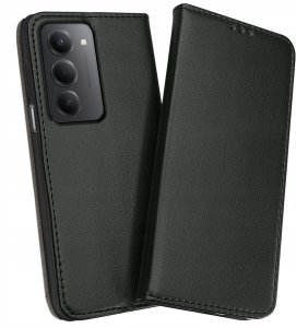 Etui Skórzane Zamykane MAGNETYCZNE CASE do Xiaomi Redmi 15 4G | 5G + SZKŁO 7