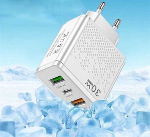 Ładowarka Lichip ŁADOWARKA SIECIOWA USB-C SZYBKA DO TELEFONU KOSTKA UNIWERSALNA 30W 4
