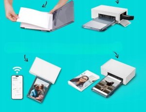 Liene Amber M200 drukarka fotograficzna WiFi 10x15 cm 20 arkuszy 300DPI 2