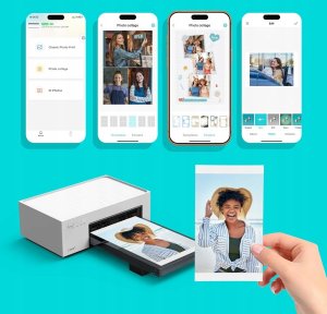 Liene Amber M200 drukarka fotograficzna WiFi 10x15 cm 20 arkuszy 300DPI 4