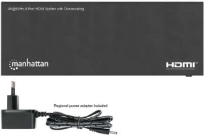 Manhattan 208451 rozgałęziacz telewizyjny HDMI 8x HDMI 9