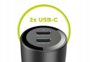 Ładowarka Mobile Origin Car Charger 60W 2 USB-C, CA11 7