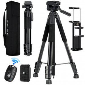 Statyw K&F K&F Concept S254A3 z głowicą BV01 i uchwytem na telefon - czarny [kod produktu: KF4965] 15
