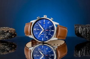 Zegarek Giewont Zegarek Męski Chronograph Sapphire Brązowo-Niebieski GW5630-A6 3