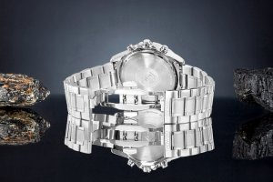 Zegarek Giewont Zegarek Męski Chronograph Sapphire Srebrno Niebieski GW9460-B3 6
