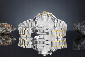Zegarek Giewont Zegarek Męski Chronograph Sapphire Srebrno Zielony GW7290-B7 5