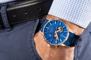 Zegarek Giewont Zegarek Męski Chronograph Sapphire Niebieski GW4580-B5 3