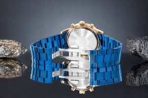 Zegarek Giewont Zegarek Męski Chronograph Sapphire Niebieski GW4580-B5 6