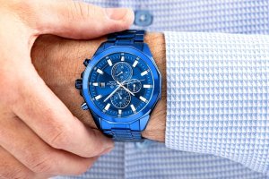 Zegarek Giewont Zegarek Męski Chronograph Sapphire Niebieski GW7290-B5 4