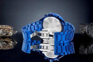 Zegarek Giewont Zegarek Męski Chronograph Sapphire Niebieski GW7290-B5 6