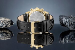 Zegarek Giewont Zegarek Męski Chronograph Sapphire Czarno Złoty GW5630-A4 7