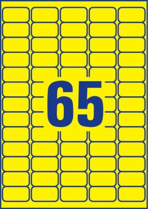 Avery Zweckform Usuwalne etykiety kolorowe 38.1 x 21.2 mm żółty (L4793-20) 2