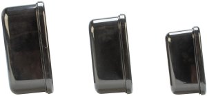 EXCELLENT HOUSWARE Thumbs Up WD718949 pojemnik do przechowywania żywności Kwadratowy Czarny, Wielokolorowy 3 szt. 7