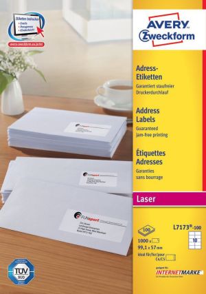 Avery Zweckform Etykiety adresowe na koperty 99.1 x 57 mm (L7173-100) 1