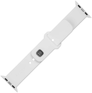 Apple Fixed silicone smartwatch strap Watch 42 / 44 / 45 mm, white 2