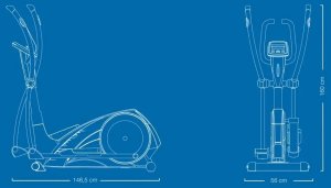 FLOW FITNESS ROWER ELIPTYCZNY PERFORM X2i 11