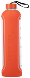 Butelka szklana KiCA Hydro Glass 1000 ml - pomarańczowa 242