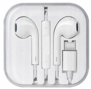 Ecobox Słuchawki przewodowe douszne TYP-C Czarny 7