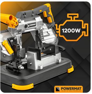 PIŁA TAŚMOWA DO METALU PCV Z PODSTAWĄ PRZECINARKA UKOŚNICA PRZENOŚNA 1200W 9