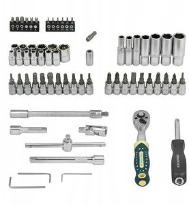 Zestaw narzędzi 1/4" 66el. (6-kątnych) 2