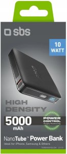 Powerbank Powerbank SBS HD 10W 5000mAh USB-C z wyświetlaczem LCD - black 2