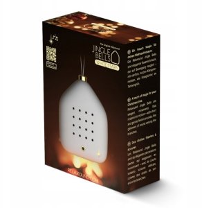 Dekoracja świąteczna Relaxound Jingle Bells White Stars Dzwoniąca dekoracja (biała) 2