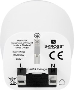 Adapter USB Skross Europe to UK biały Adapter SKR/1.500230C-E (7640326821236) 4
