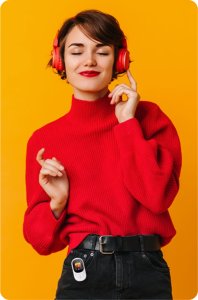 ODTWARZACZ MP3 MUZYKI BLUETOOTH RADIO FM 64GB PRZENOŚNY AUDIOBOOK SŁUCHAWKI 11