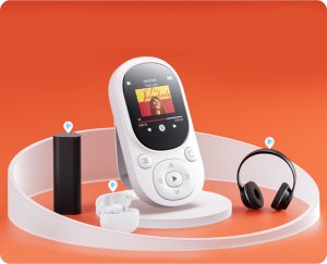 ODTWARZACZ MP3 MUZYKI BLUETOOTH RADIO FM 64GB PRZENOŚNY AUDIOBOOK SŁUCHAWKI 7