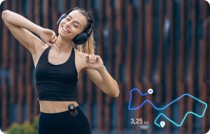 ODTWARZACZ MP3 MUZYKI BLUETOOTH RADIO FM 64GB PRZENOŚNY AUDIOBOOK SŁUCHAWKI 8